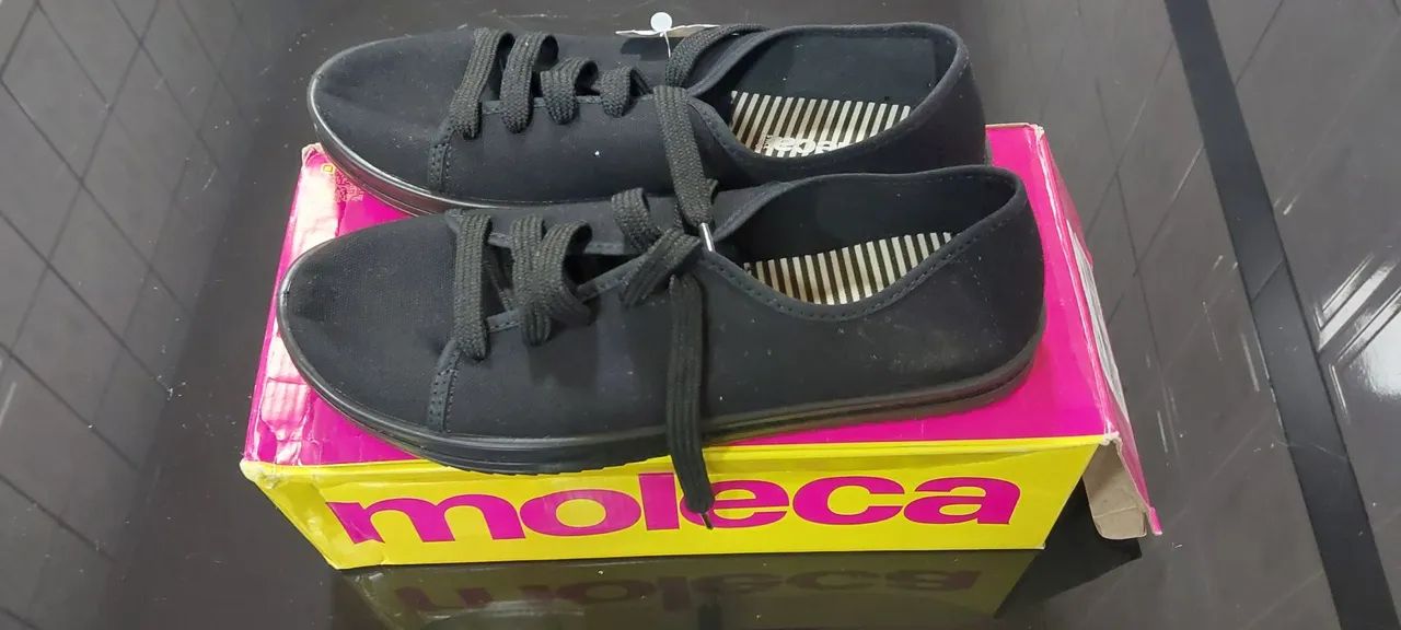 Moleca lona side tam 36 original novo
