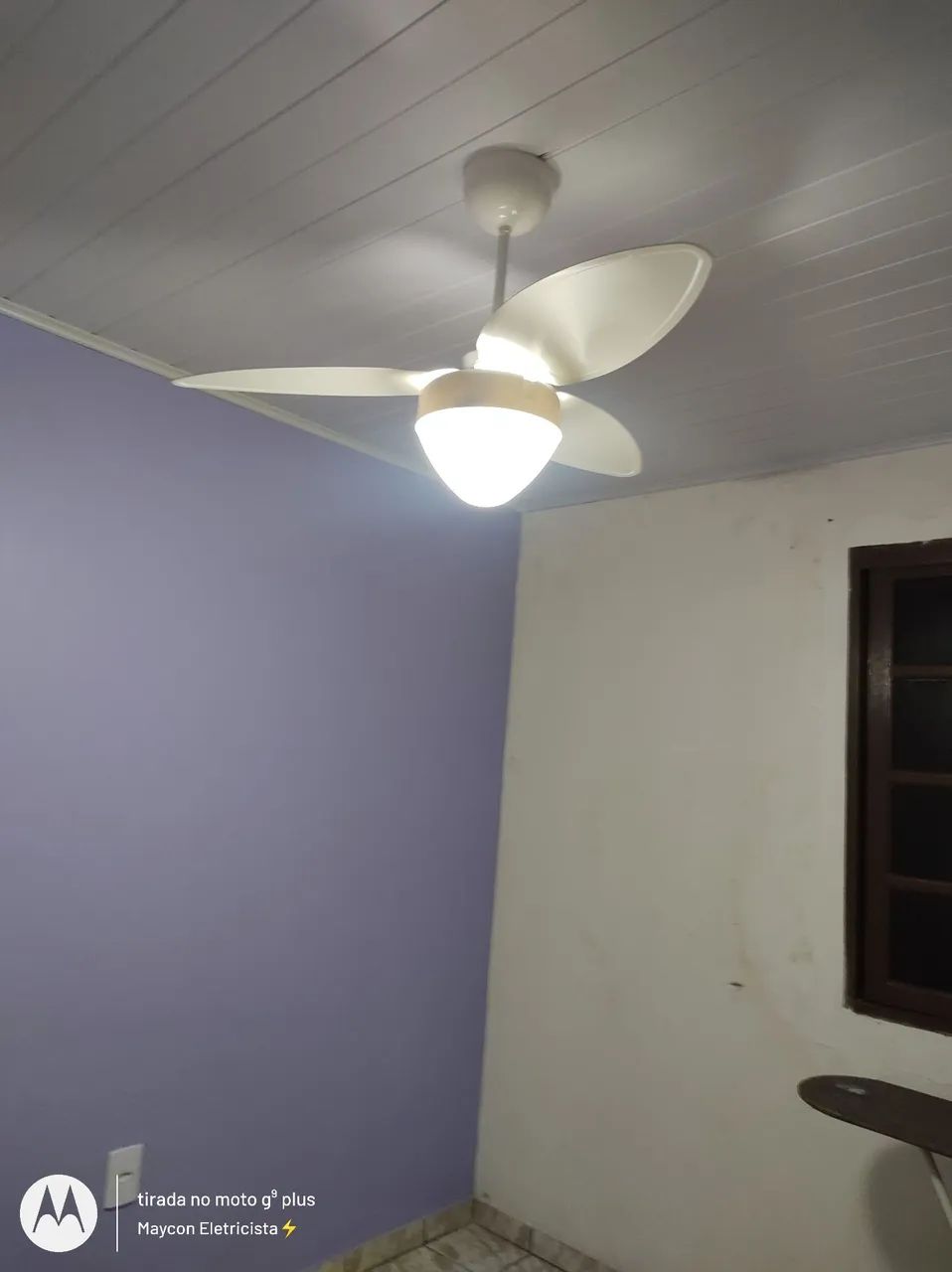 Instalação de ventilador de teto 