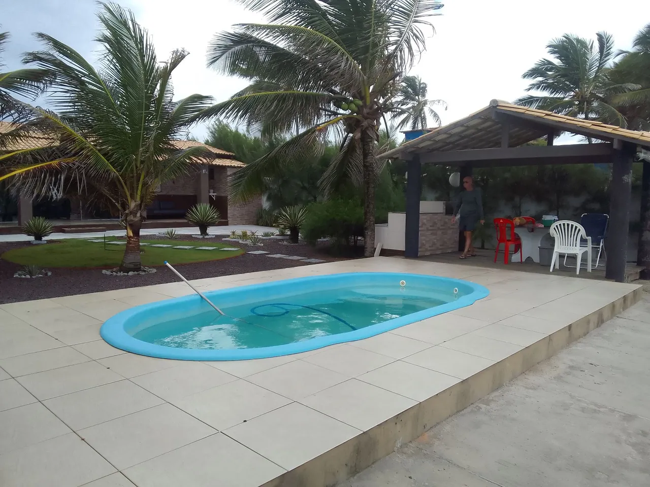 Casa na beira da praia na caueira
