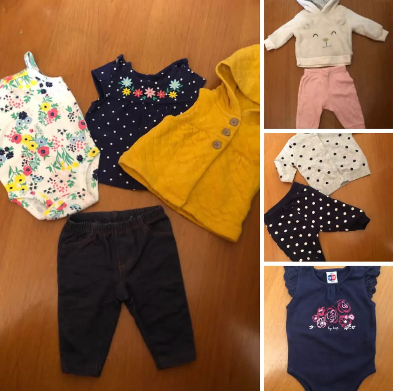 Lote 3 meses carters, tip top, primark em ótimo estado