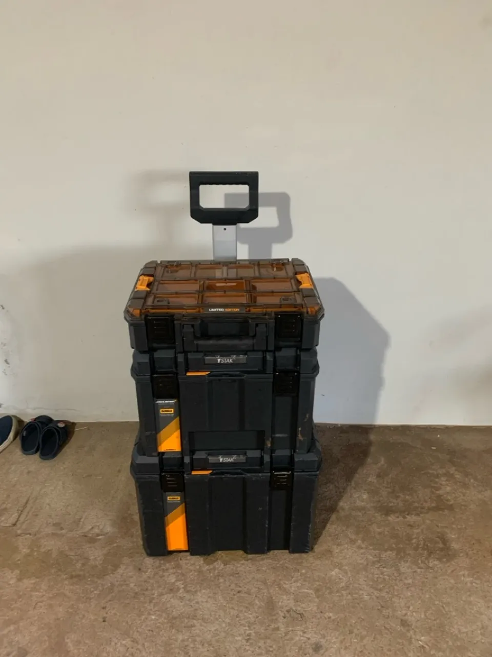 Conjunto Dewalt de caixas organizadoras de ferramentas - Usado