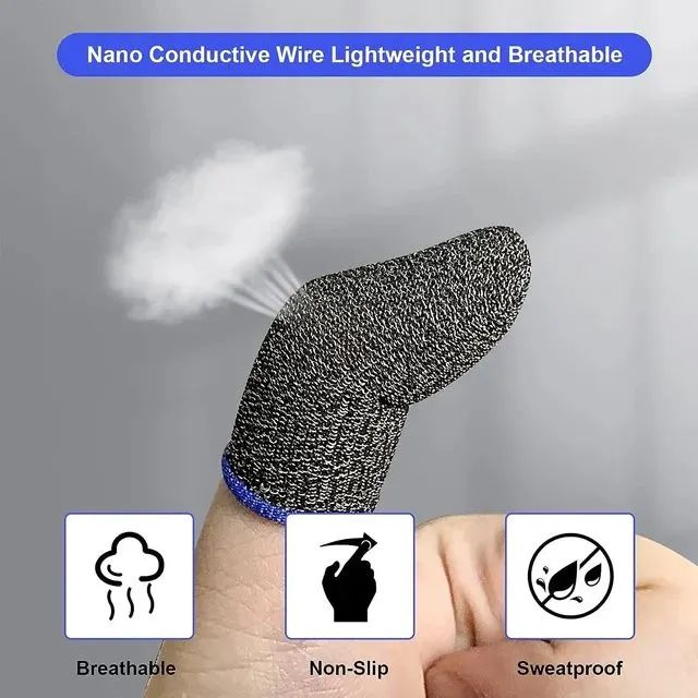 Luvas Antiderrapantes para Jogos de Smartphones - Foto 5