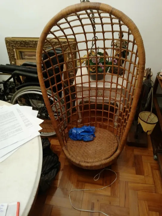 Poltrona balanço em Vime