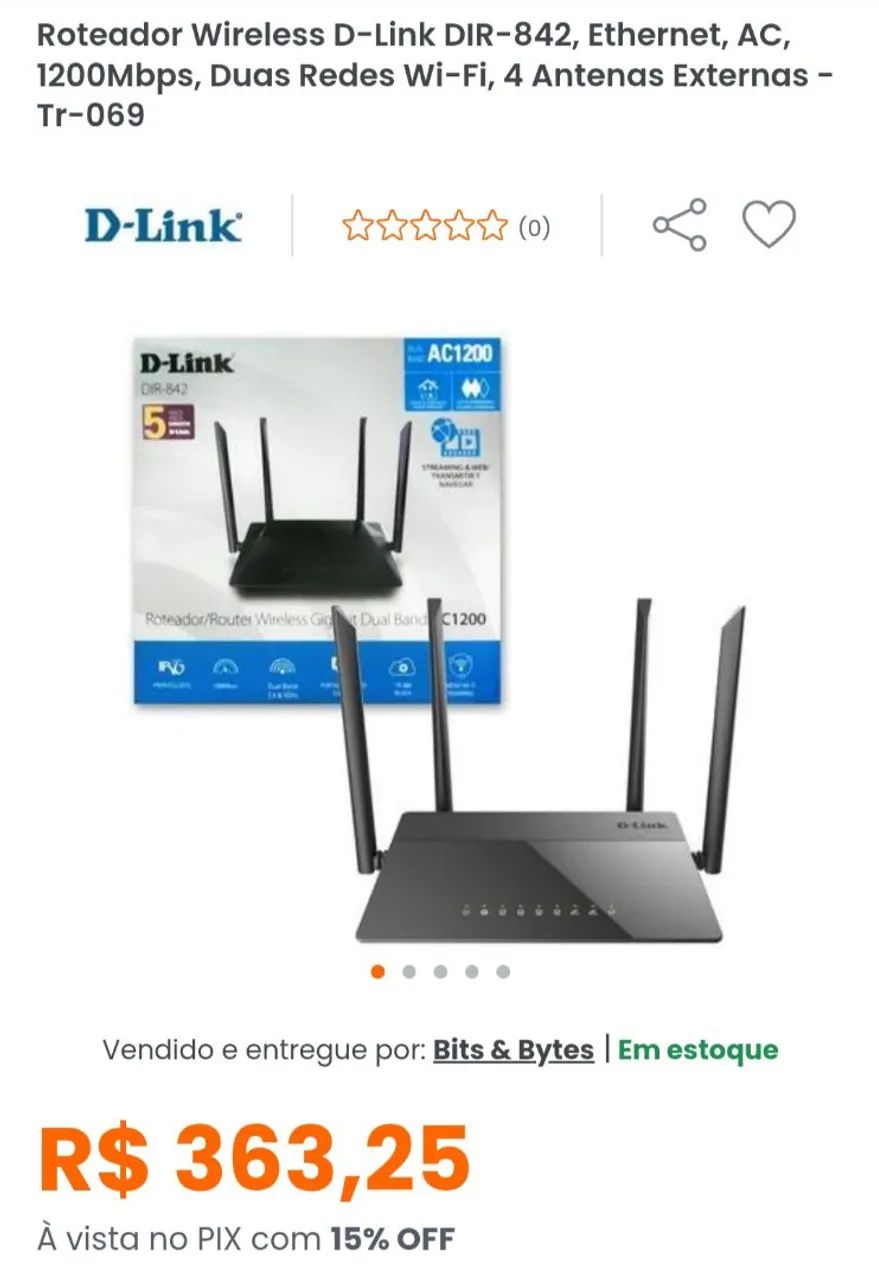 Roteador D-Link com 4 Antenas  - Foto 3