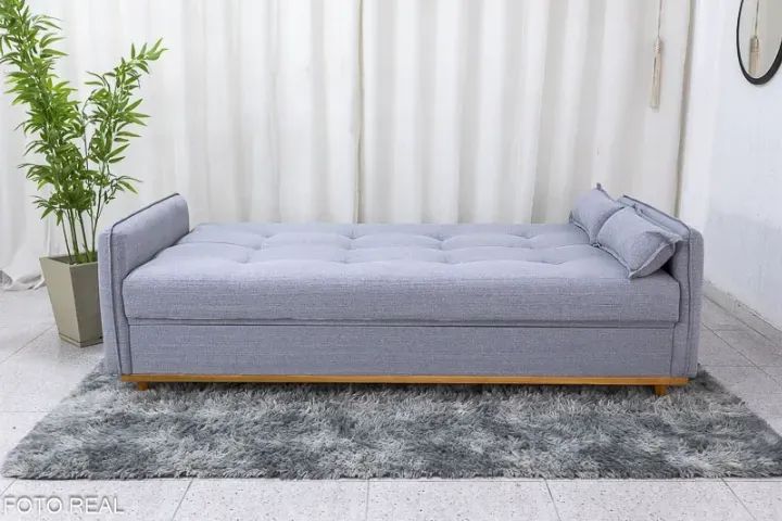 Sofá Cama Ipanema Báu 2,05m Linho Cinza. Pronta Entrega! - Foto 4
