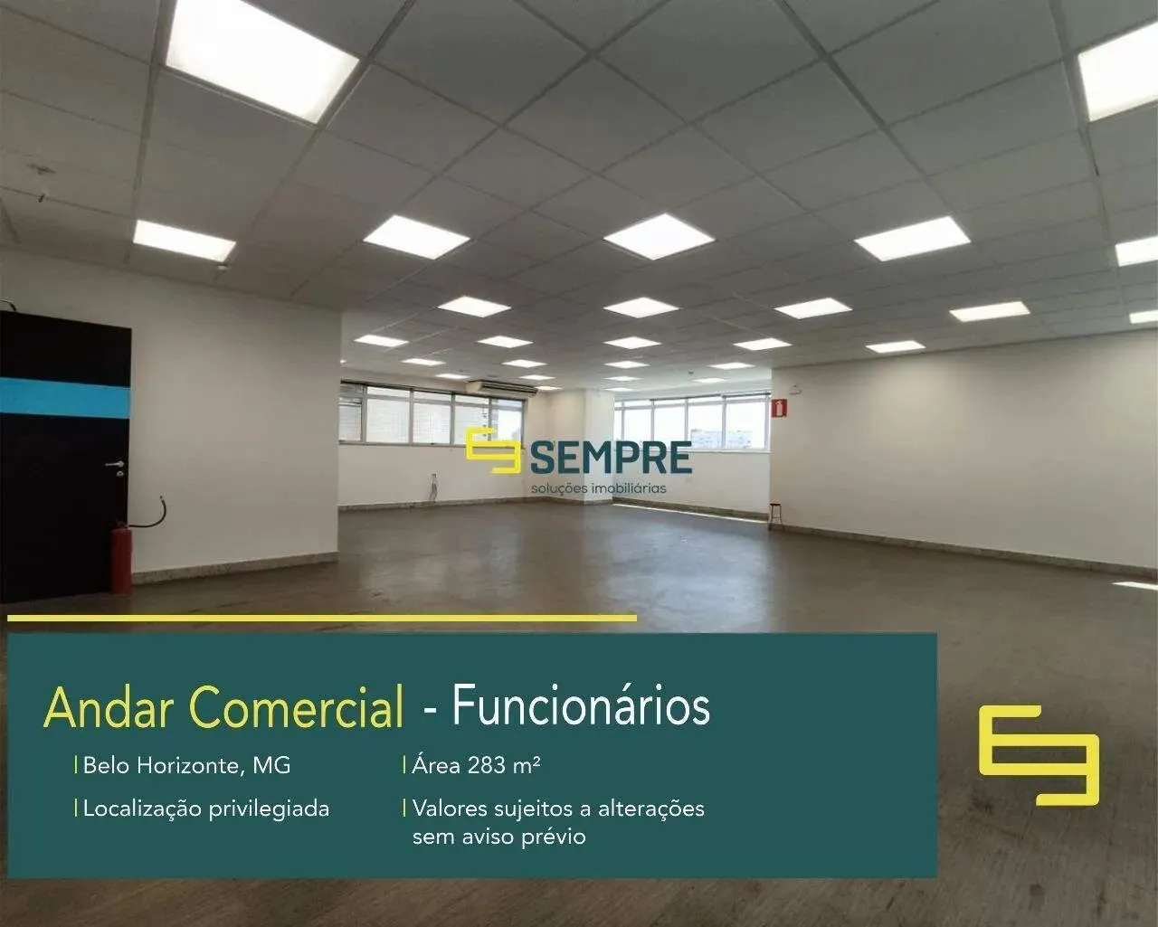 Aluguel de andar comercial no Funcionários em BH