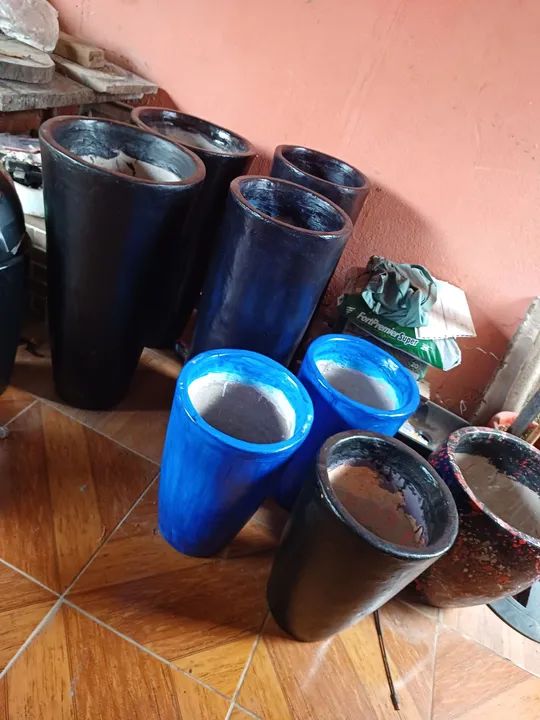 Par de Vasos de Planta em Cimento - Foto 5