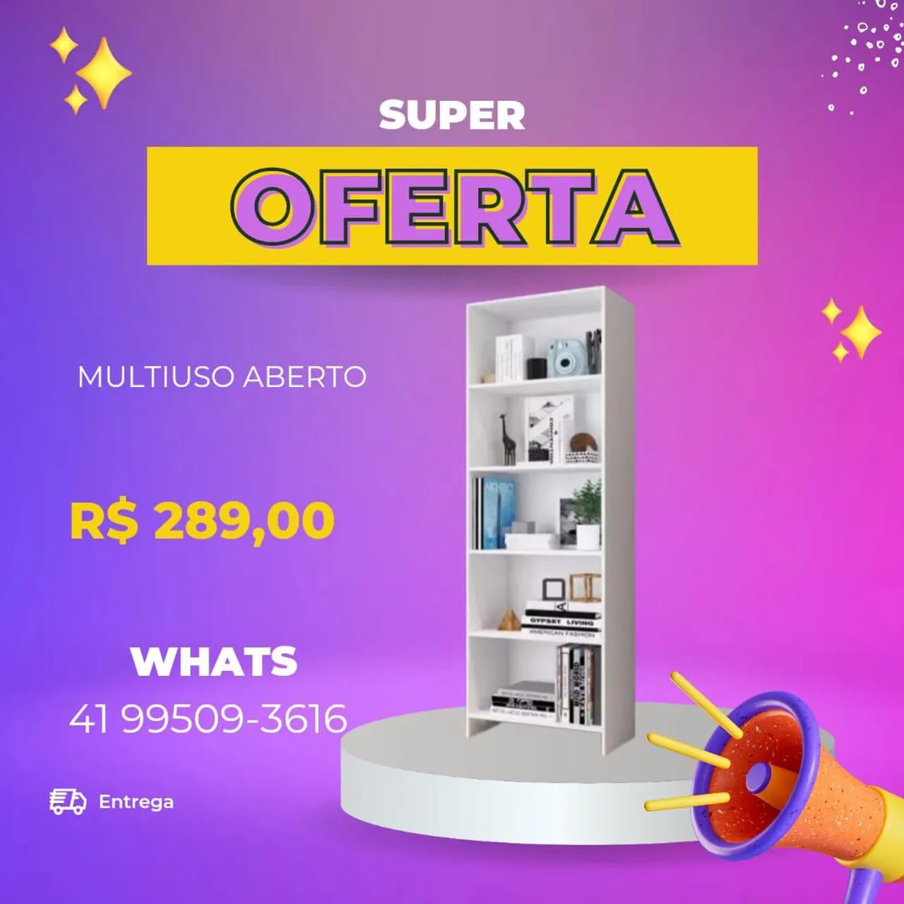 Multiuso Aberto Novo em Super Oferta!