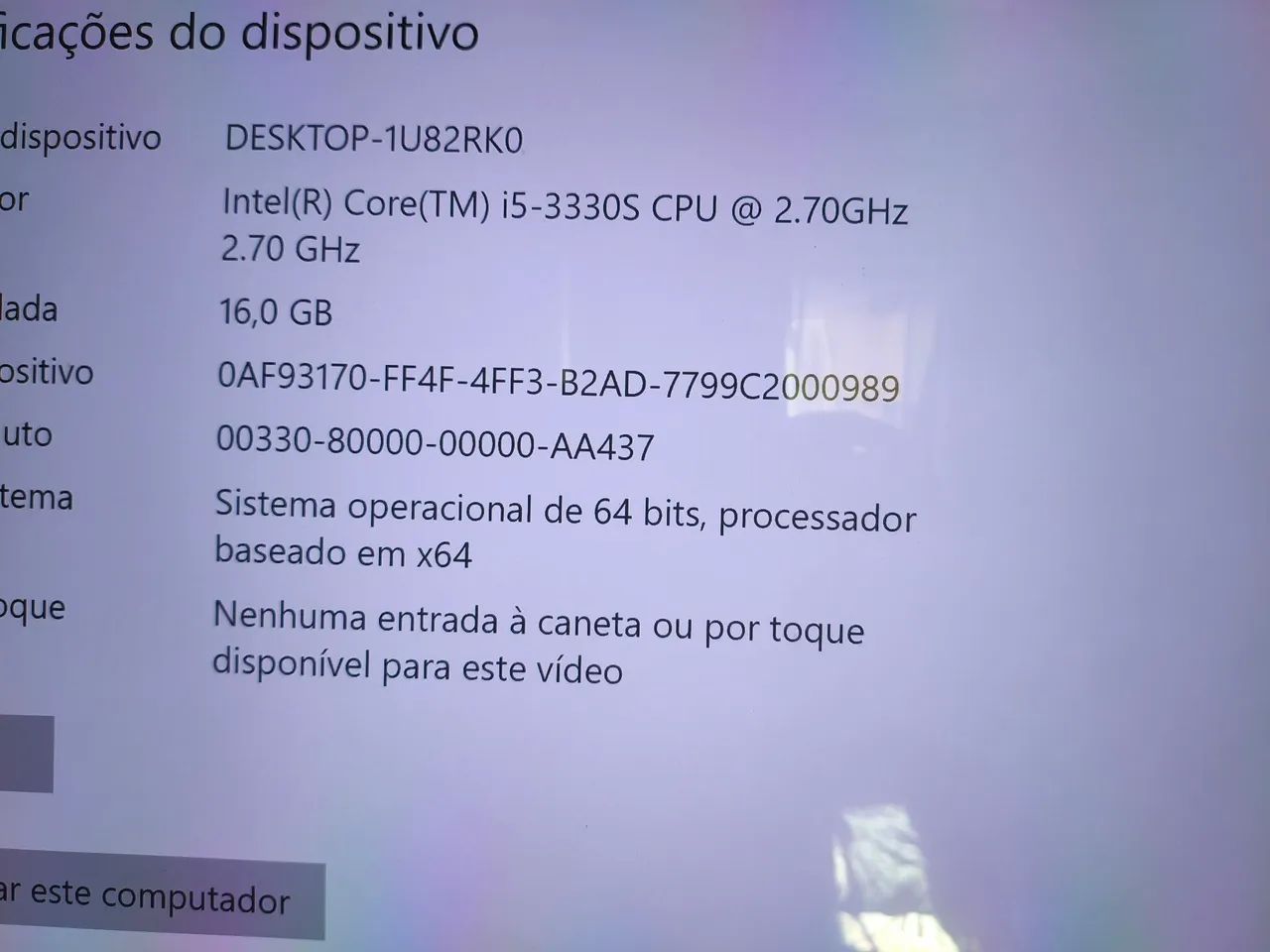 PC GAMER I5 DA 3° E RX550 PEGO PS4 E XBOX COM VOLTA - Foto 4