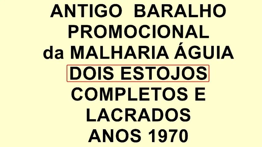 Dois antigos baralhos malharia Águia. - Foto 2