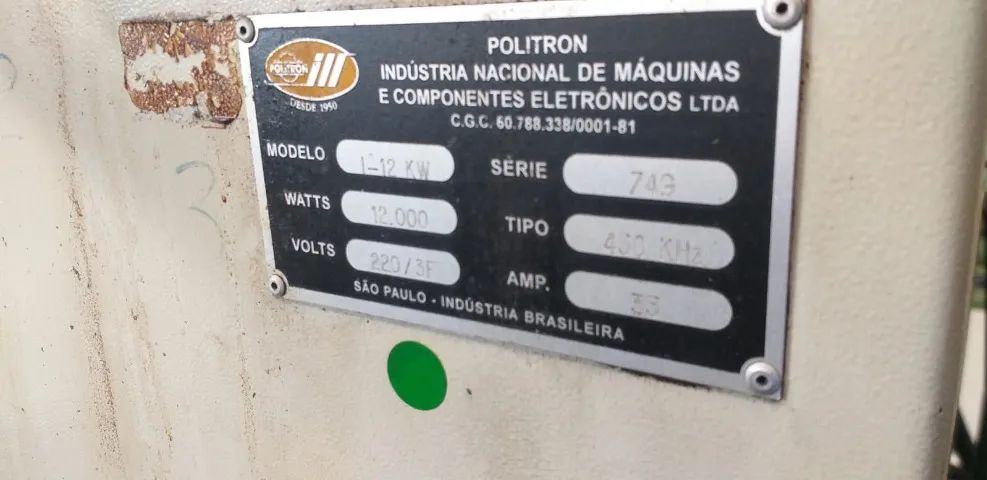 Solda Eletronica Marca Politron , modelo 1-12 KW,  - Foto 4