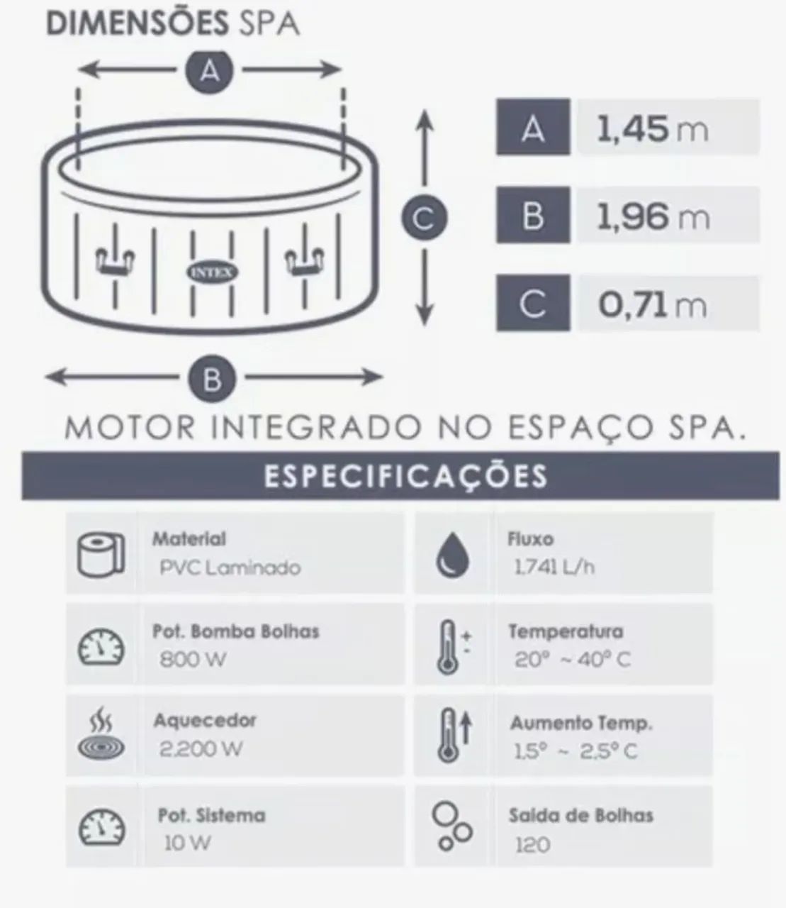 Hidromassagem Inflável para Relaxar em Casa - Foto 3