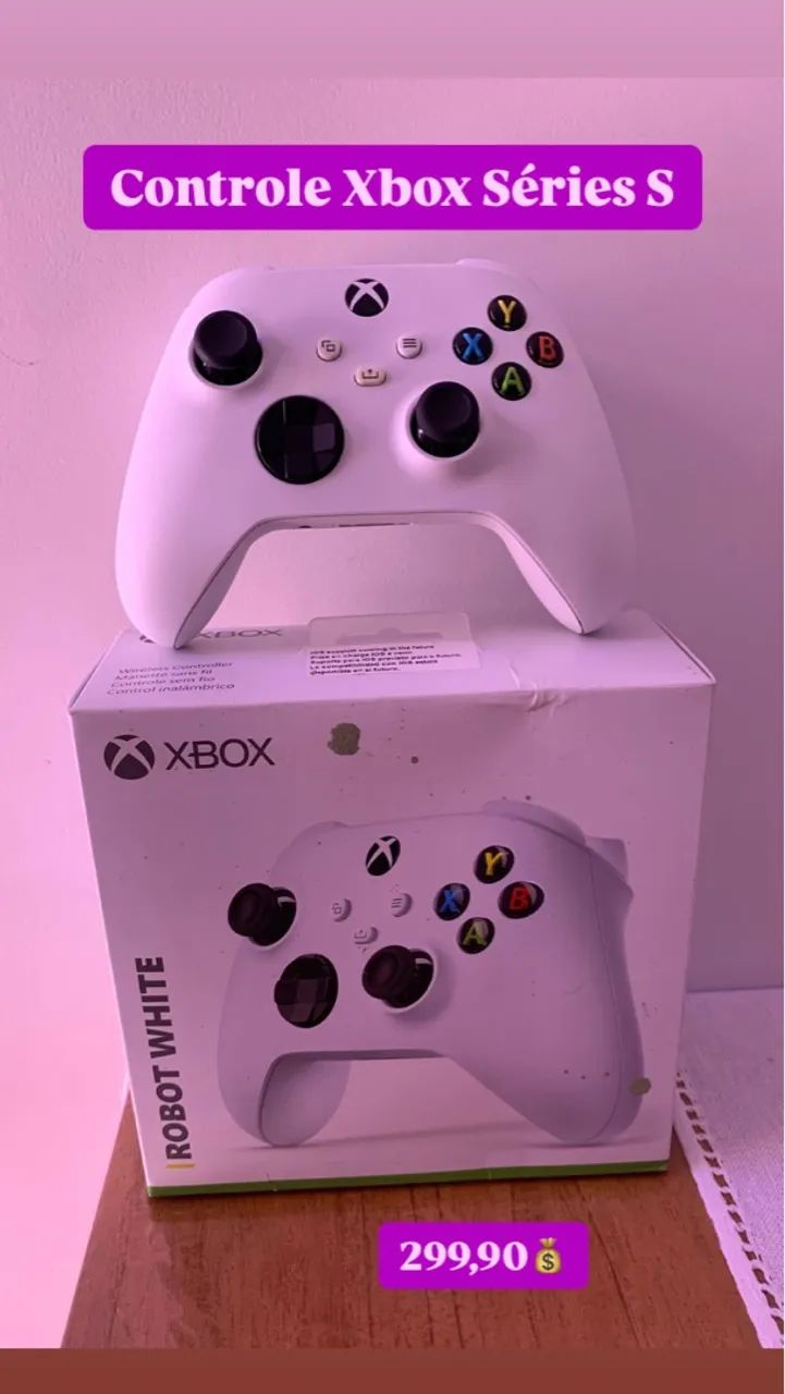 Controle Xbox Series S - Robot White - Novo