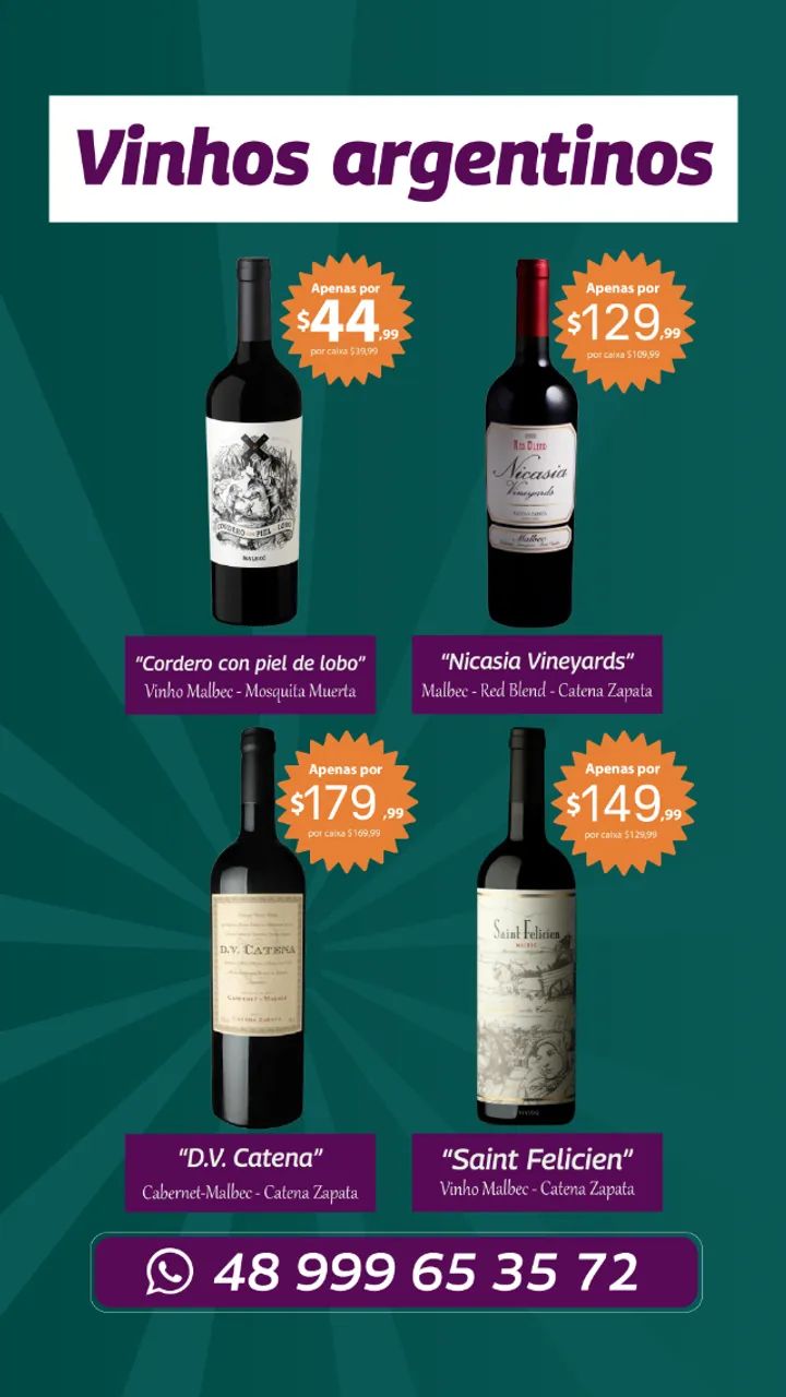 Vinhos Argentinos preço bom - Foto 2