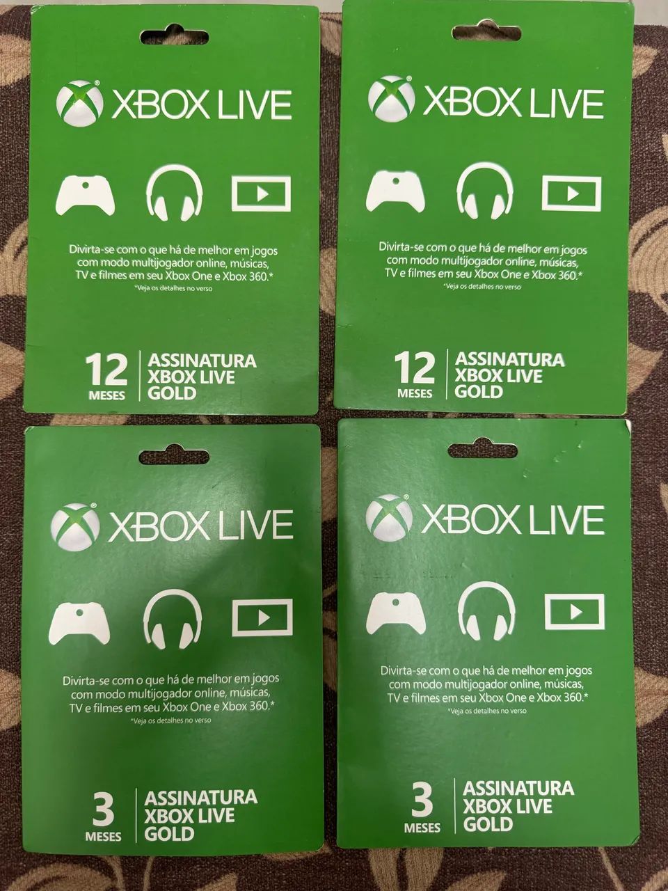 Xbox 360 Xbox Live G9ld Gold Membership Card Xbox 360 Live Gold