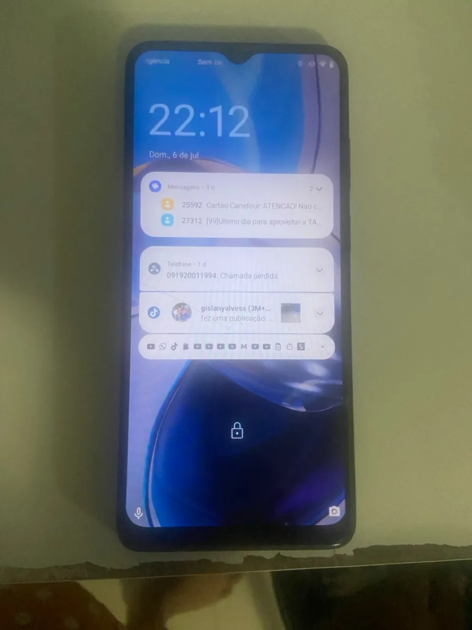 Moto E22 novo