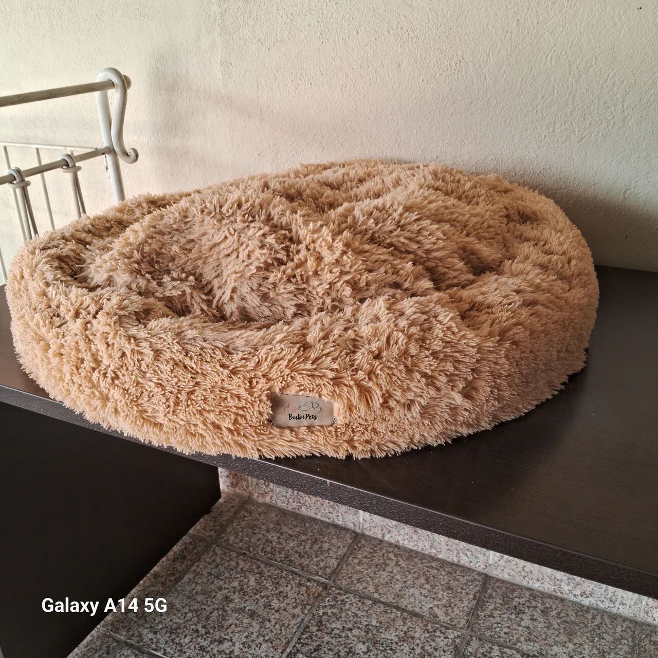 Cama para cachorro/cães ou gatos pelúcia marrom - Foto 2
