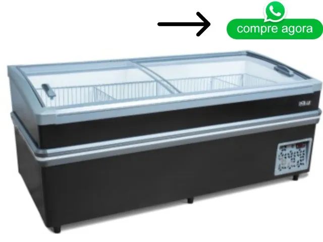 Ilha de Congelados Polar Plus Preta 220v