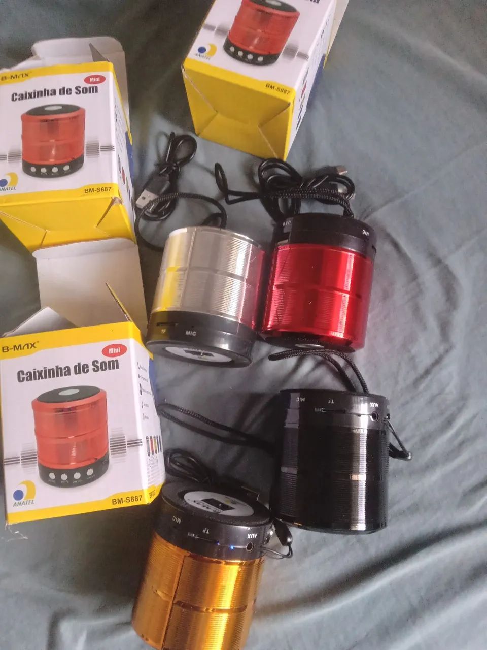 Caixas de Som Bluetooth Portáteis - Diversas Cores - Foto 3