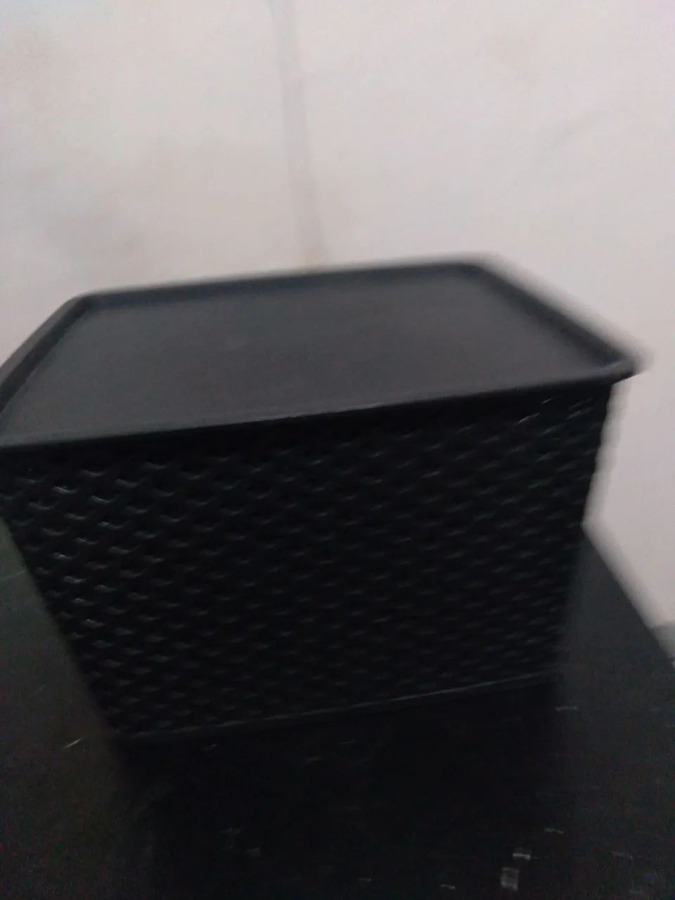 Cesto Organizador Vazado Preto - Foto 3