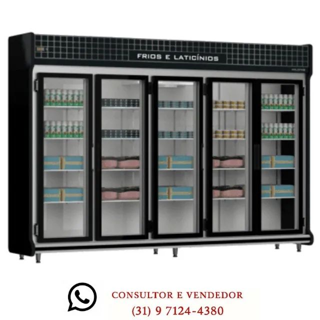 Auto Serviço Expositor 5 Portas Polo Frio 220v