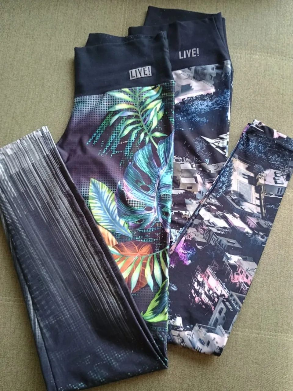 Calça legging de ginástica marca Live estampada tamanho Vendo