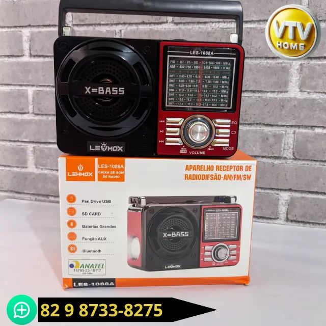 Caixinha De Som Vintage + Entrega Grátis e Garantia  - Foto 3