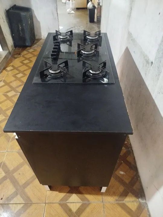 Vendo fogão Cooktop 5 Bocas mas a bancada em MDF - Foto 2