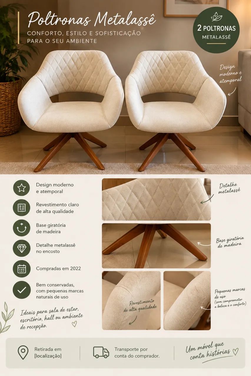 Poltronas Alto Padrão 