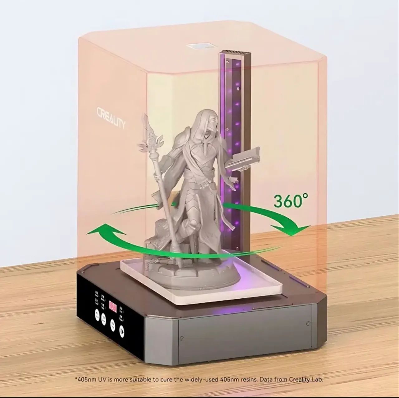 Lavadora e curadora de impressão 3D Creality UW-03 Laranja - Foto 4