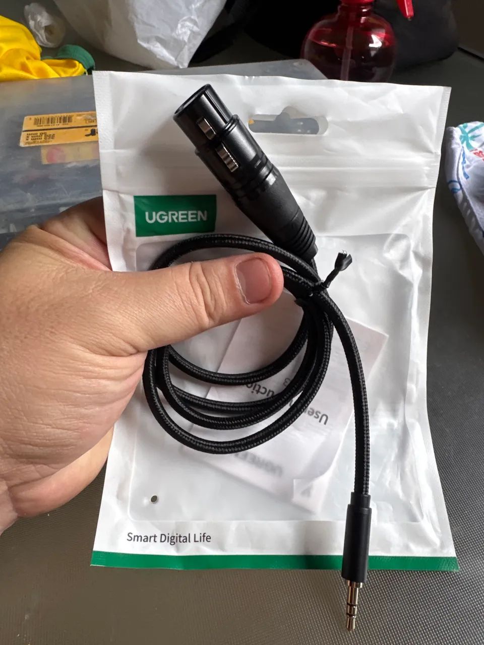 Cabo de áudio UGREEN 3.5 XLR
