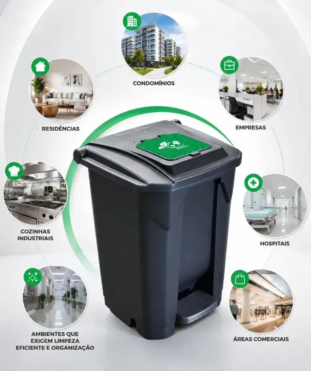 Lixeira Contêiner 60 Litros - Foto 2