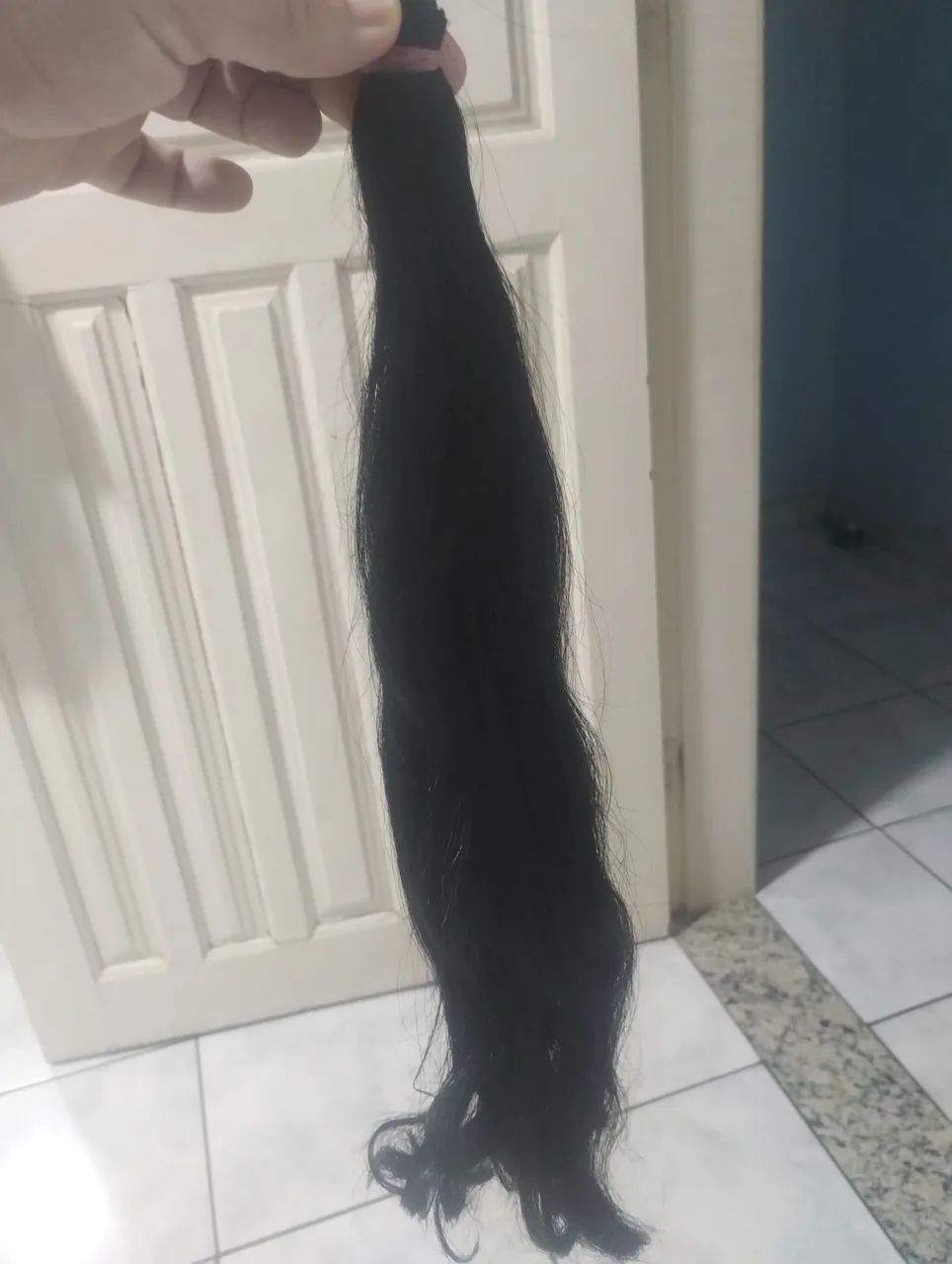 Cabelo humano preto 