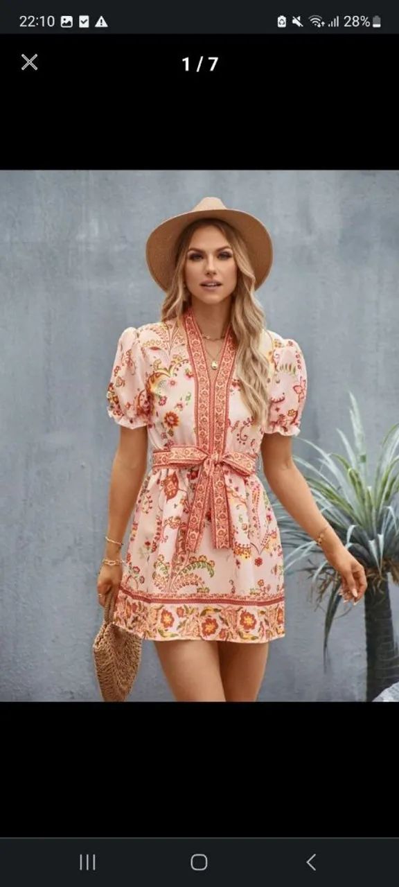 Vestido curto floral - Foto 2