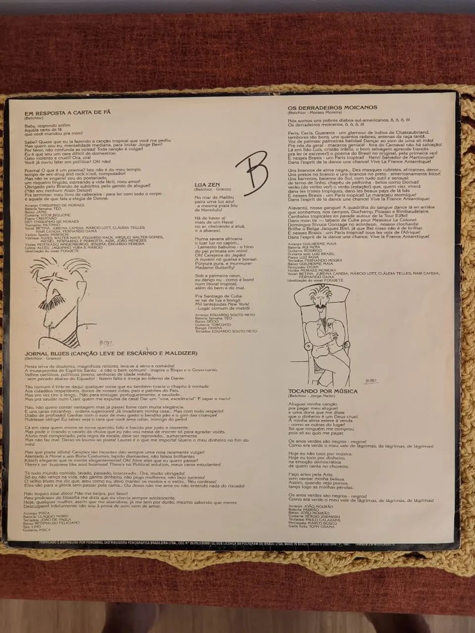 Lp Belchior - Melodrama | 1987 | Philips Brasil - Foto 5