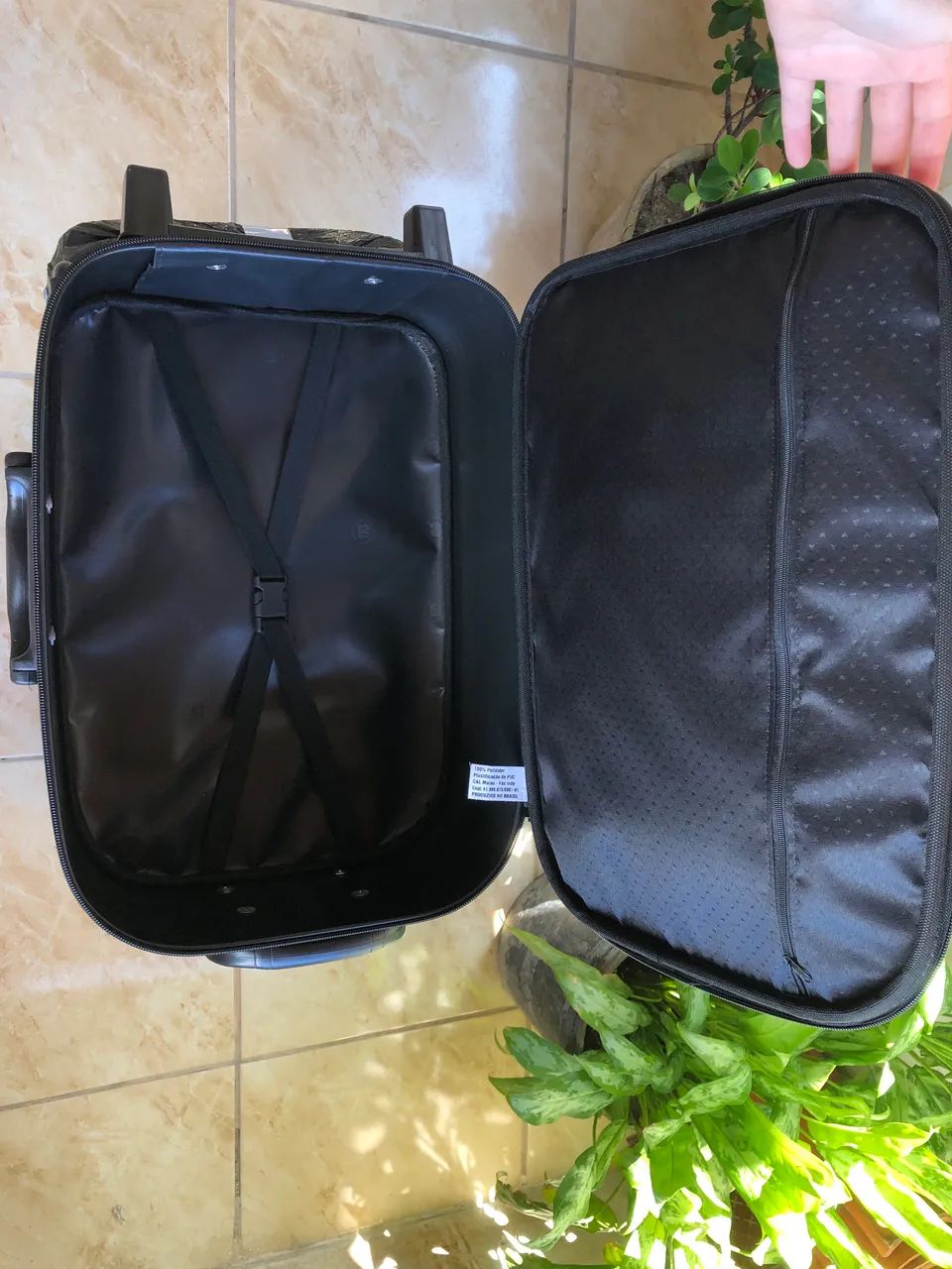 Mala de Viagem Preta 10kg - Nova e Nunca Usada