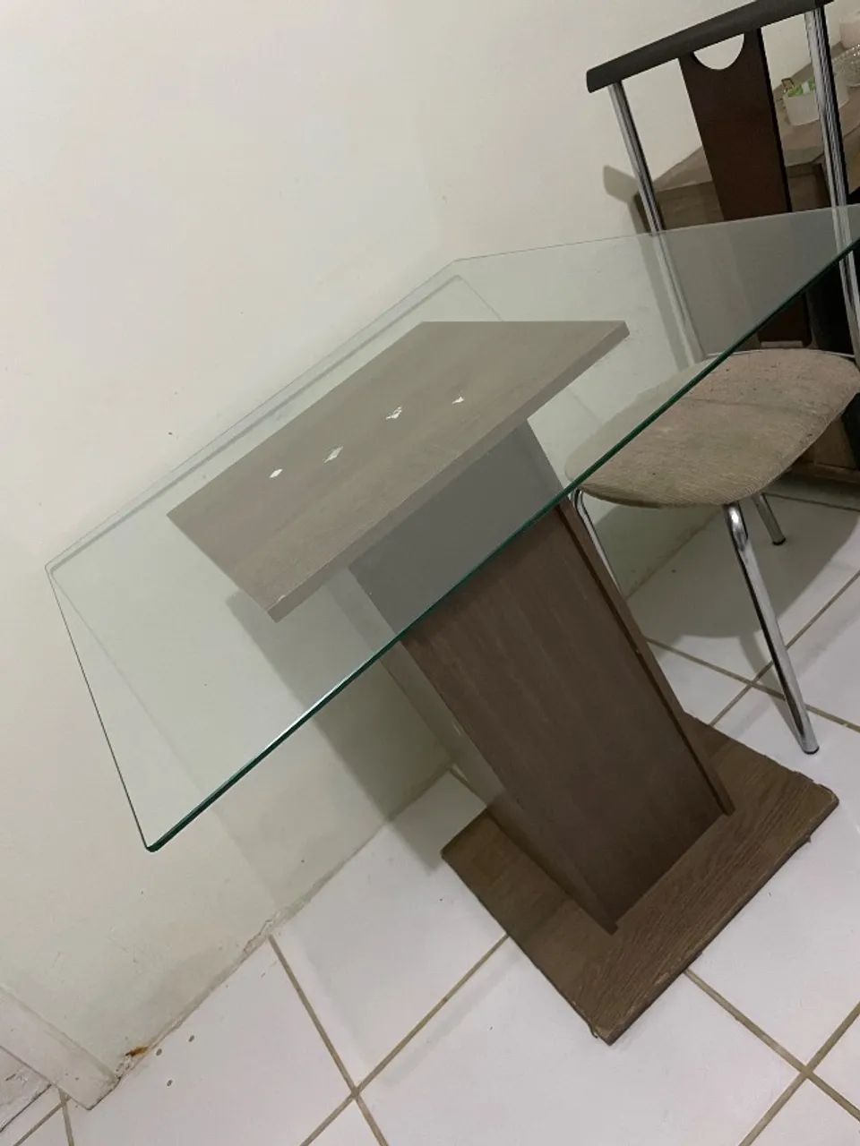 Mesa de vidro quadrada - Foto 3