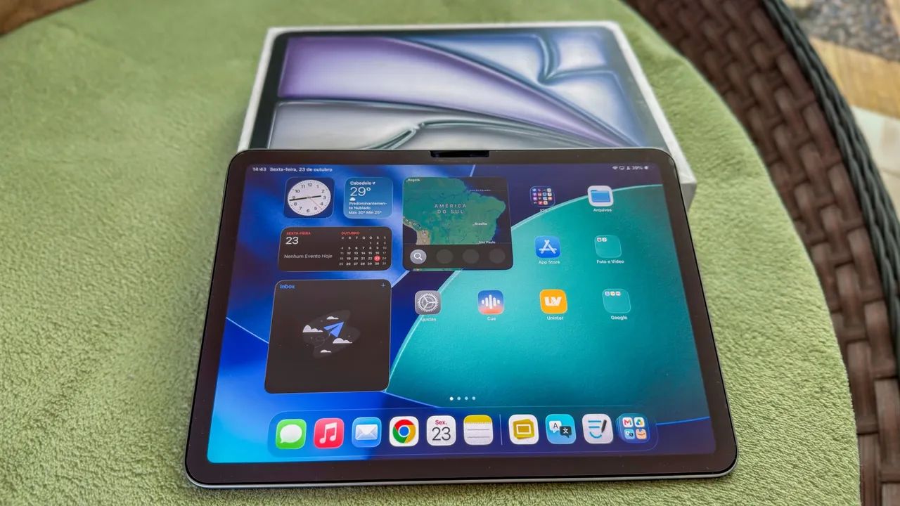 iPad Air CHIP M3 - Impecável + Película Paperlike - Foto 4