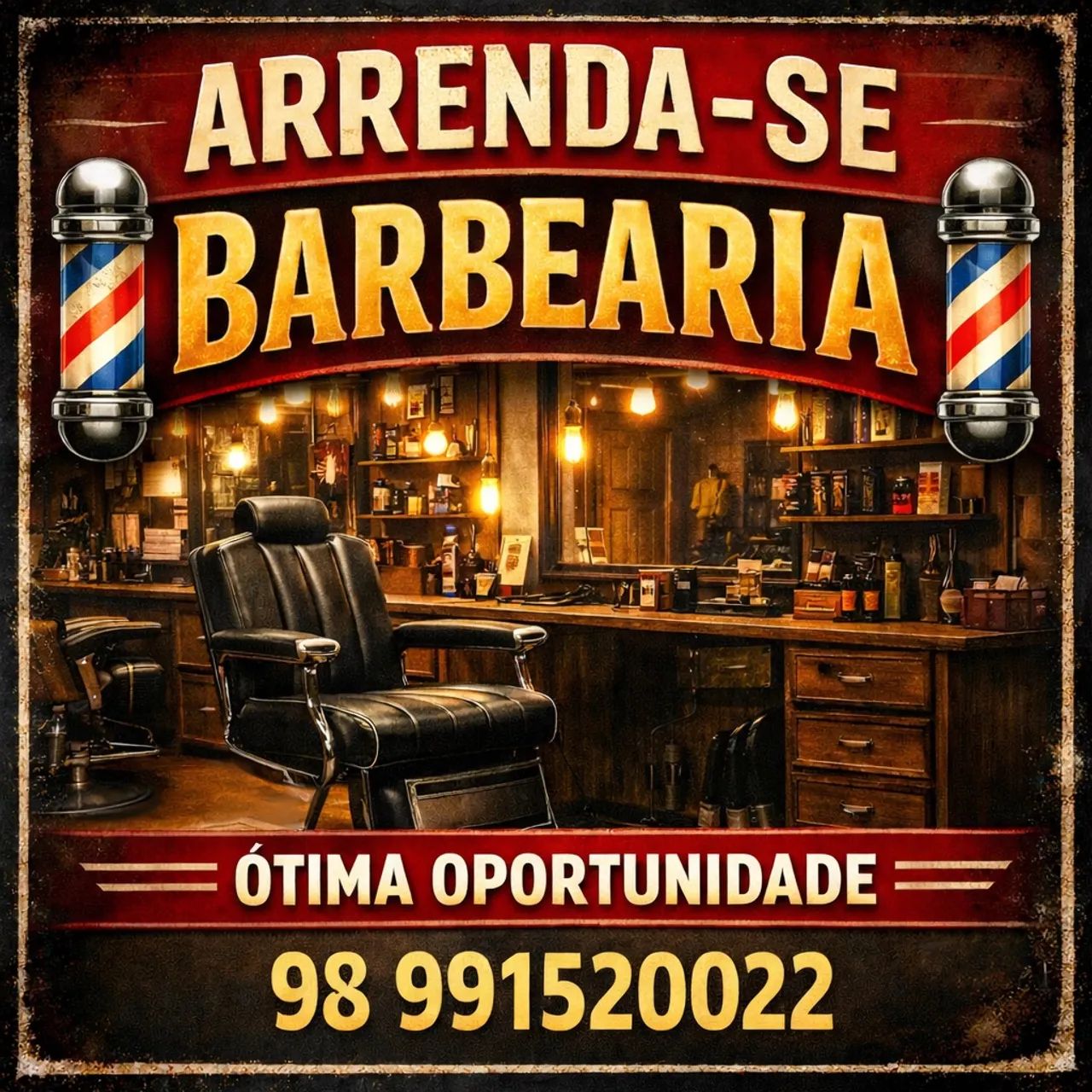 ARRENDA-SE BARBEARIA 