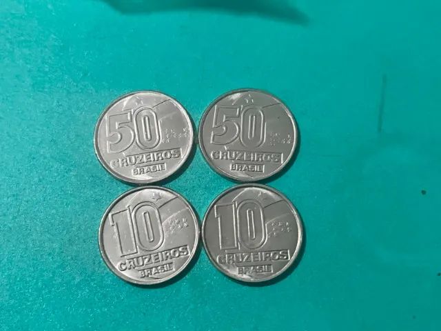 Moedas Cruzeiro 1983 , 1991 e 1992