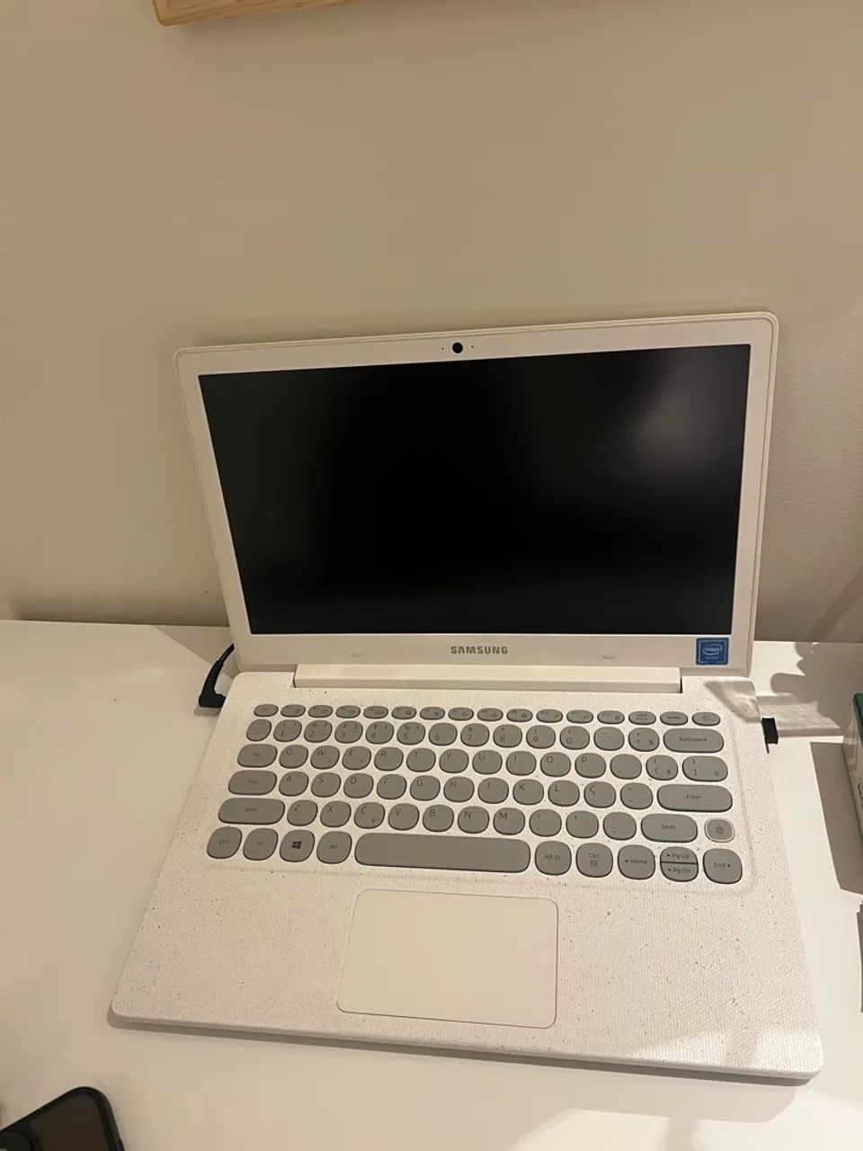 Notebook samsung flash branco 