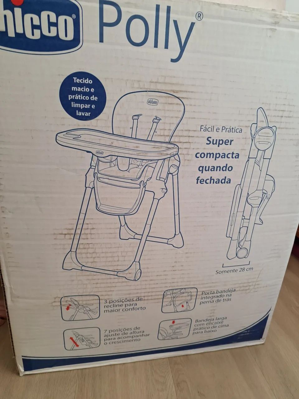 Cadeira de alimentação Chicco Polly - Foto 4