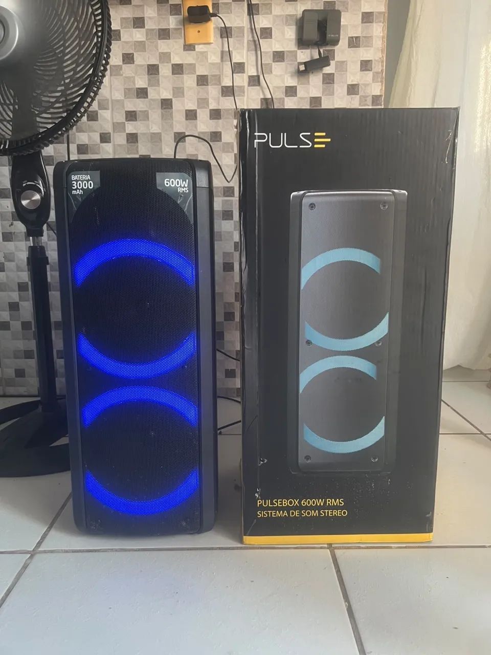 Caixa de som PULSE BOX 600W RWS