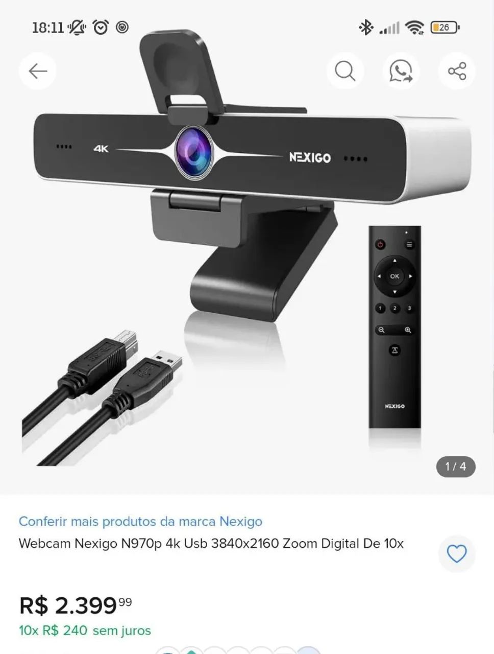 Câmera N970P nexigo - Foto 4