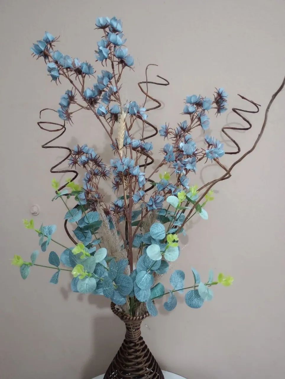 Arranjo flores de algodão  - Foto 3