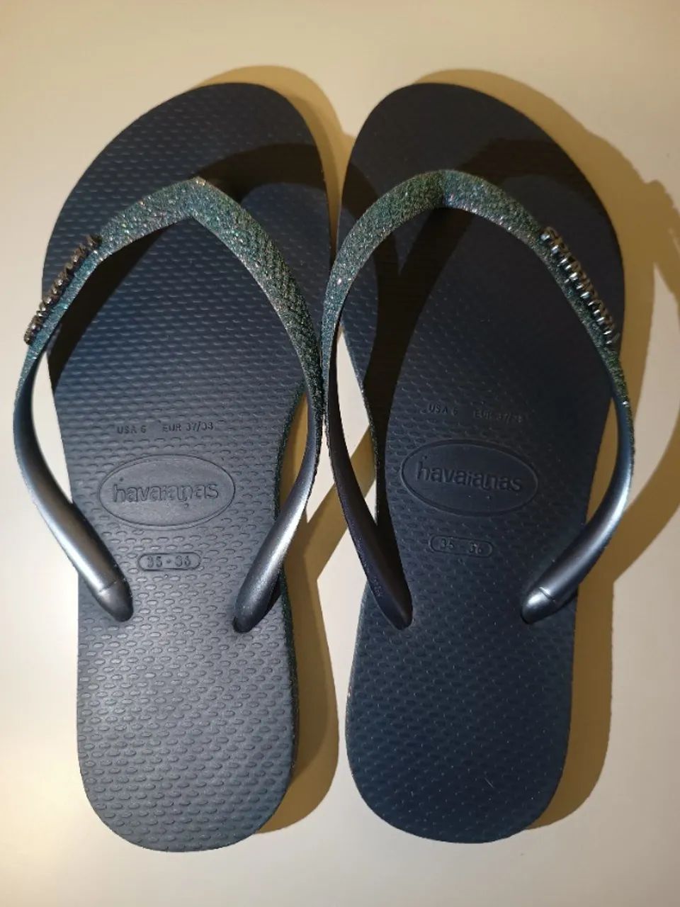 Chinelo Havaianas com Brilho 35-36 - Foto 3