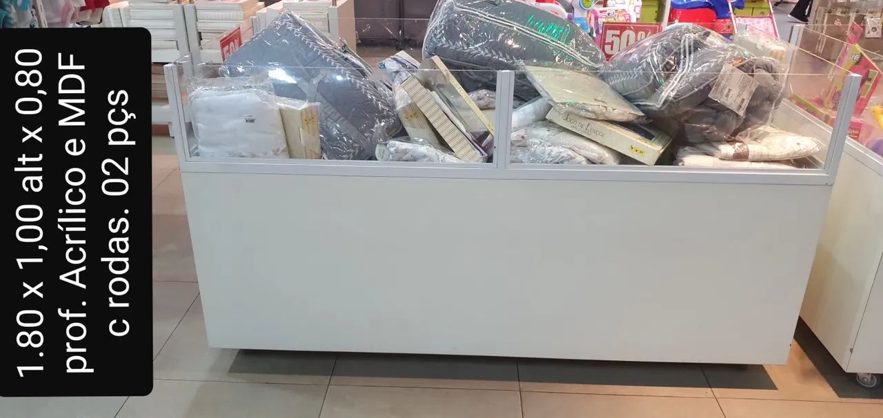 ? Balcão Expositor com Visor em Acrílico - Ideal para Promoções e Destaques - Foto 3