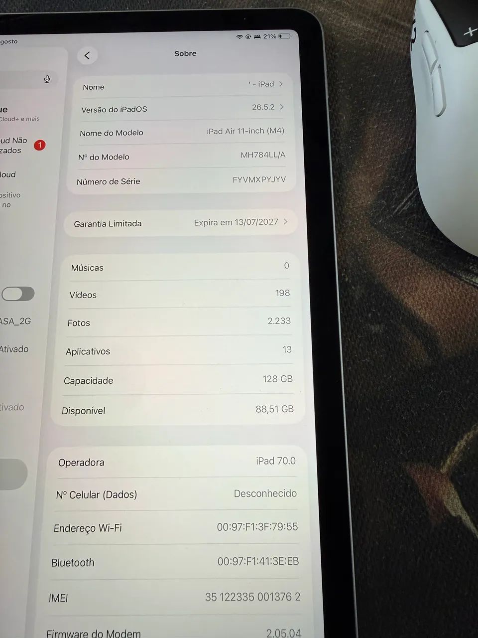 iPad m4 air, Celular, 128gb, garantia jul/27 - Foto 4