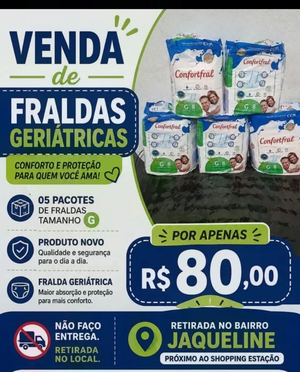 Vendo 05 PACOTES FRAUDA GERIÁTRICA TAM G