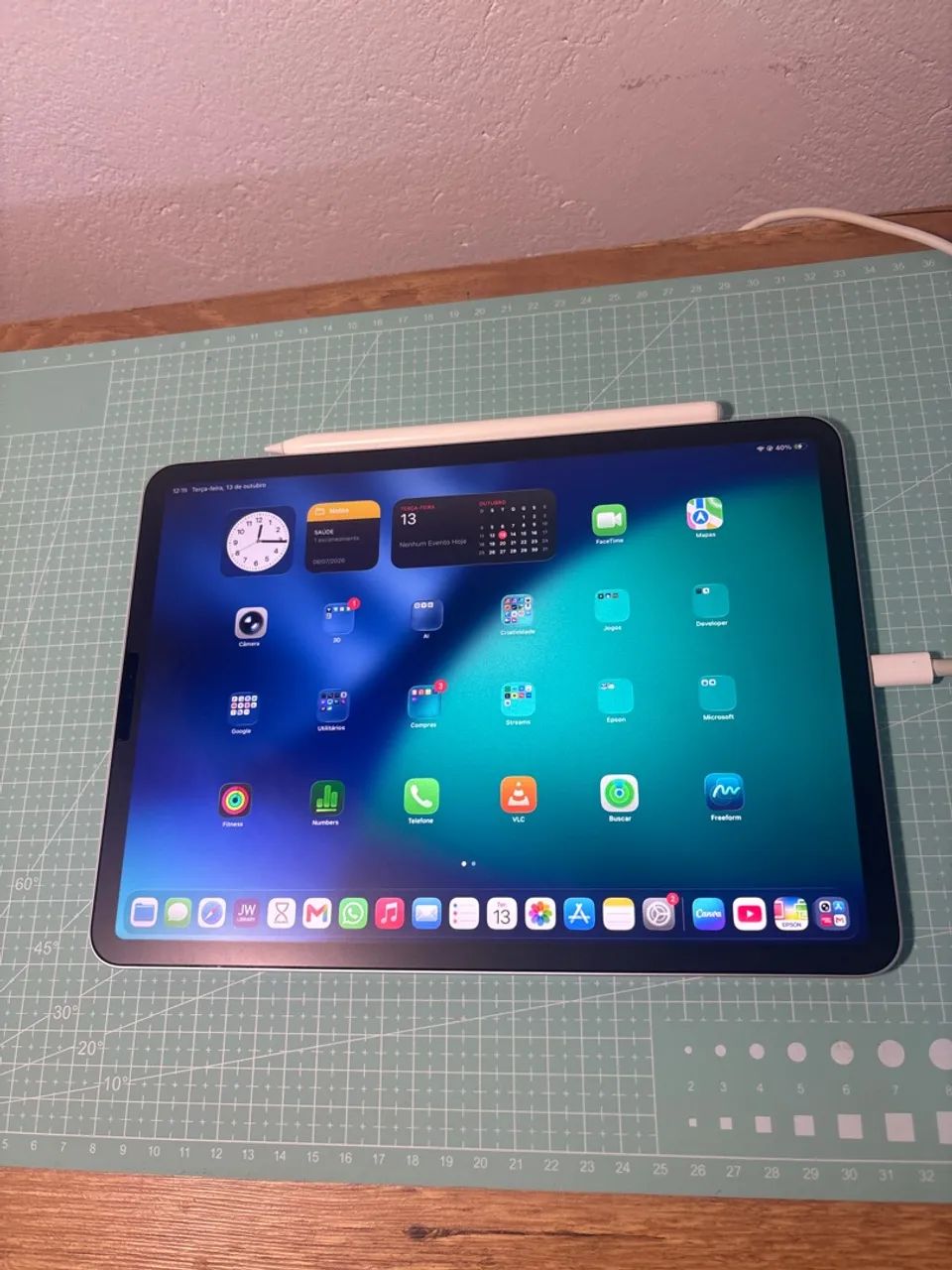iPad Pro 11, 256GB com Apple Pencil 2ª - Tablets e E-Readers